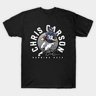 Chris Carson Seattle Emblem T-Shirt